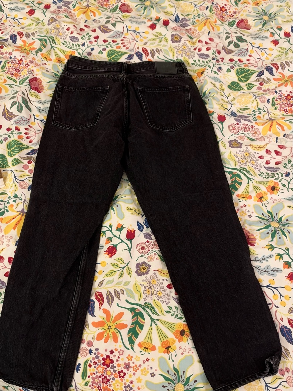 Zara Men Black Straight-Leg Jeans